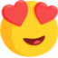 Emoji mắt trái tim