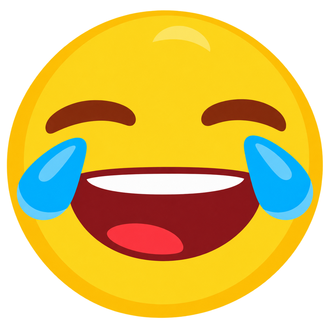 Emoji cười ra nước mắt